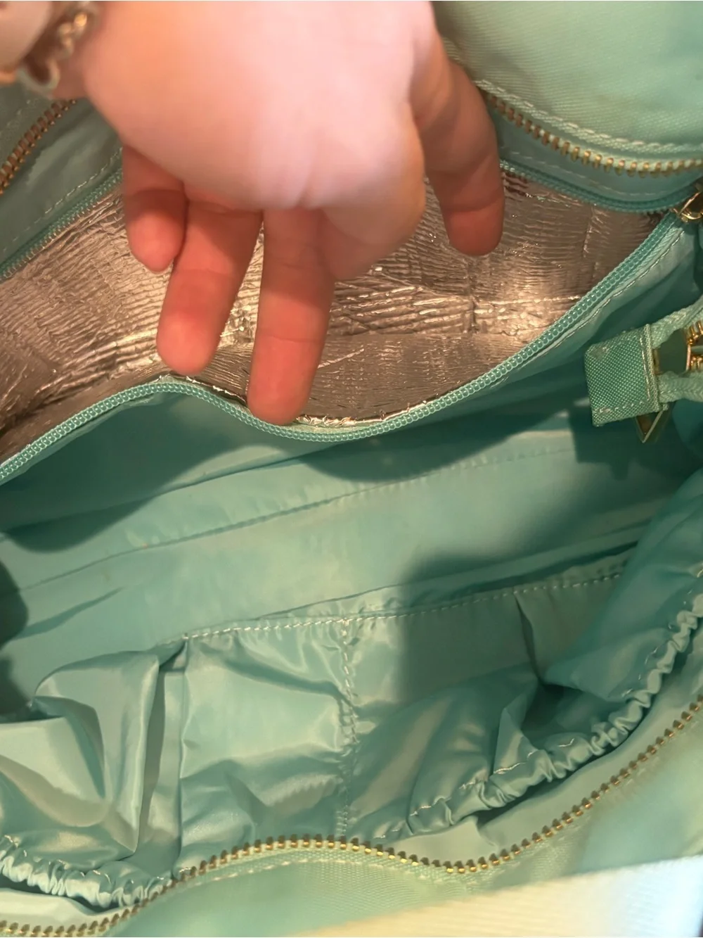 Lily Jade Gray Leather Madeline Convertible Diaper Bag Purse Backpack Crossbody